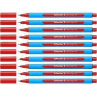 Schneider Slider Edge Xb Extra Broad Ballpoint Pen 14 Mm Light Blue Barrel Red Ink Box Of 10 Pens 152202