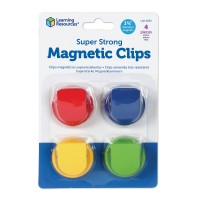 Learning Resources Super Strong Magnetic Clips Set Of 4 Clips Holds Up To 20 Pounds Home And Office Supplies Back To School S