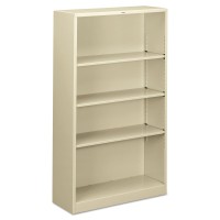 Hon S60Abcl Four Shelf Metal Bookcase 3412W X 1258D X 59H Putty