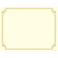 Great Papers Golden Scroll Gold Foil Certificate 85 X 11 12 Count 2011859