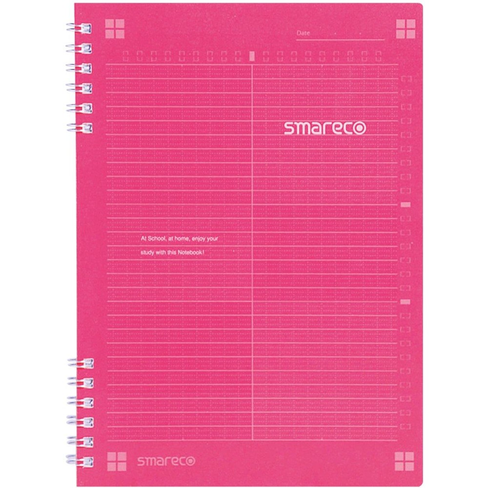 Nakabayashi Smareco Notebook A5 Size 50 Sheets100 Pages 6Mm Line Pink 60777