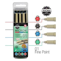 Gt Luscombe Company Inc Pigma Micron 01 Fine Point Bible Note Pen Kit No Bleed Pigmented Ink Bible Safe No Smearing Or