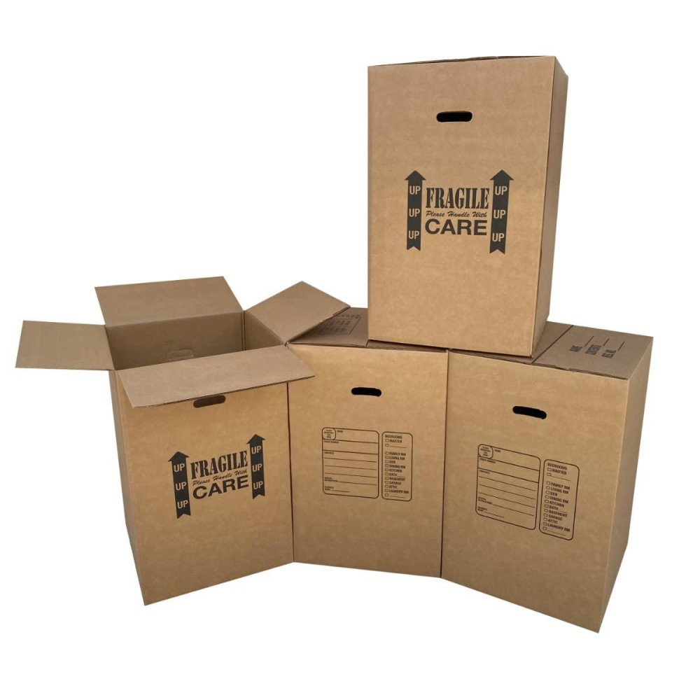 Uboxes 4 Kitchen Moving Boxes Double Wall 18X18X28 Boxes Boxbundkit04