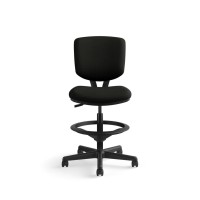 Hon Volt Task Stool Leather Office Stool For Standing Desk Black H5705