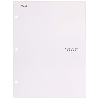 Five Star 4 Pocket Folder 2 Pocket Folder Plus 2 Additional Pockets White 72893