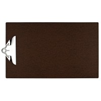 11X17 Clipboard Hardboard Panel Featuring A Jumbo Board Clip Brown