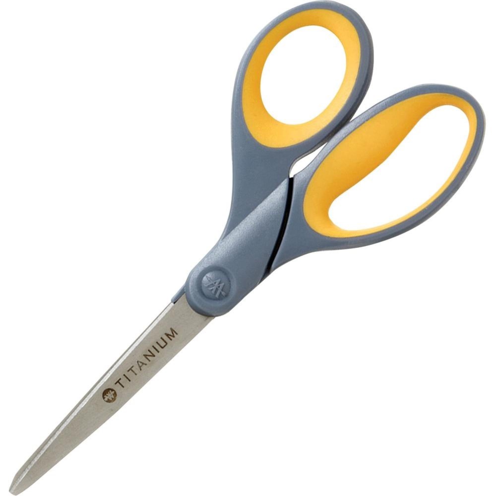 Westcott High Performance Titanium Bonded Scissors 3 Cutting Length 7 Overall Length Straightleftright Titanium Stra