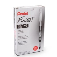 Pentel Finito Porous Point Pen Extra Fine Point Tip Black Ink Box Of 12 Sd98A