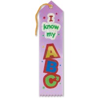 I Know My Abcs Award Ribbon