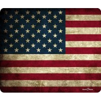 Us American Flag Grunge Thick Mouse Pad