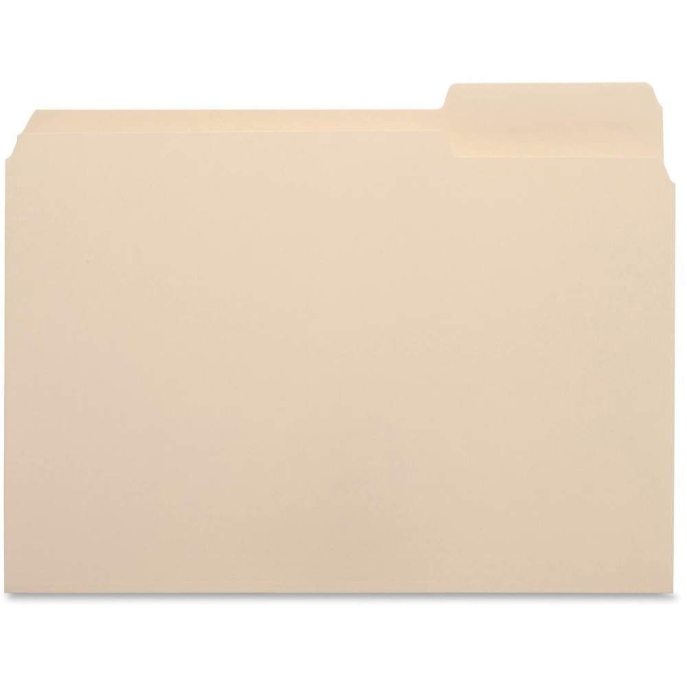 Business Source 16492 File Folder 13 Cut Right Tab 1Ply 34Inch Exp Ltr 100Bx