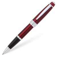 Cross Bailey Refillable Gel Ink Rollerball Pen Medium Rollerball Includes Premium Gift Box Red Lacquer