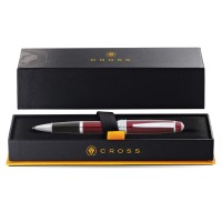 Cross Bailey Refillable Gel Ink Rollerball Pen Medium Rollerball Includes Premium Gift Box Red Lacquer