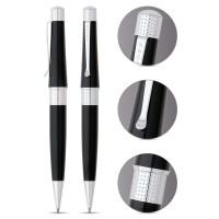 Cross Beverly Refillable Ballpoint Pen Medium Ballpen Includes Premium Gift Box Black Lacquer