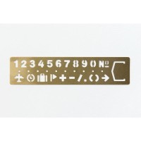 Midori Brass Template Bookmark Number 42168006