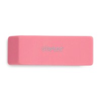 Staples Pink Wedge Erasers 3Pack