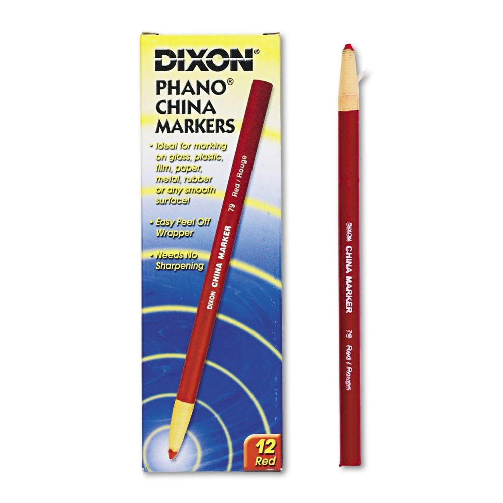 Dixon 00079 China Marker Red Dozen