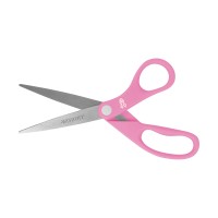 Westcott 15387 8Inch Pink Ribbon Stainless Steel Scissors For Office And Home