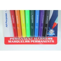 Jot All Purpose Assorted Permanent Markers 8