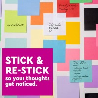 Postit Super Sticky Notes 3X3 In 5 Pads 2X The Sticking Power White Recyclable6545Ssw