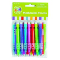 Fun Express Plastic Mini Mechanical Pencils Variety Of Vibrant Colors Transparent 24 Mini Pencils Per Pack Take 7Mm Lead N