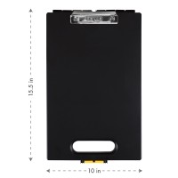 Dexas Clipcase Storage Clipboard With Handle Black