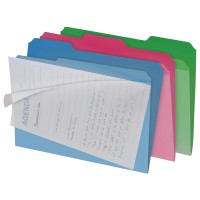 Find It Clear View File Folder With Clear Front Sheet Back To School Supplies For College Students Pack Of Six Assorted Color