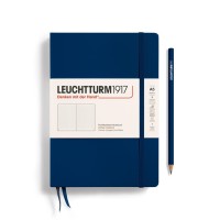 Leuchtturm1917 Notebook Hardcover Medium A5251 Numbered Pages For Writing And Journaling Navy Dotted