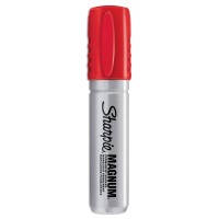 Sharpie 44002 Magnum Oversized Permanent Marker Chisel Tip Red