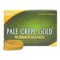 Alliance 21405 Pale Crepe Gold Rubber Bands Sz 117B 7 X 18 1Lb Box