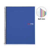 Miquelrius 825 X 1175 A4 Wirebound Notebook 6Subject Graph Paper Blue