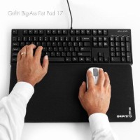 Grifiti Fat Wrist Pad 17 X 8 X 075 Inches Is An Extra Wide Wrist Rest For Standard And 10Key Mechanical Keyboards And Works As