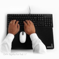 Grifiti Fat Wrist Pad 17 X 8 X 075 Inches Is An Extra Wide Wrist Rest For Standard And 10Key Mechanical Keyboards And Works As