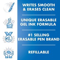 Pilot Frixion Clicker Erasable Refillable Retractable Gel Ink Pens Fine Point Black Ink 3Pack 31464