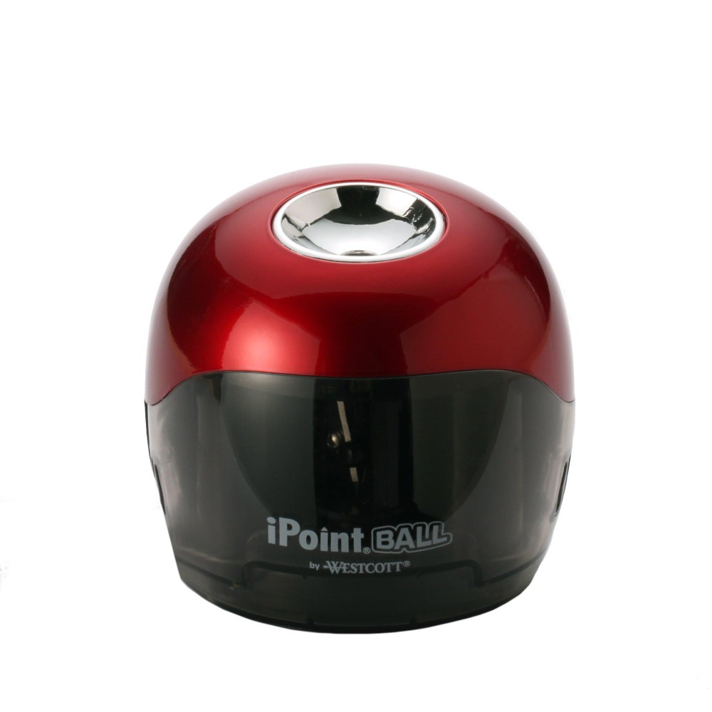 Westcott Ipoint Ball Battery Pencil Sharpener Redblack 15570