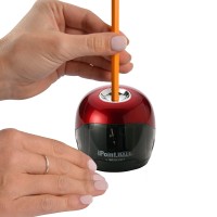 Westcott Ipoint Ball Battery Pencil Sharpener Redblack 15570