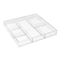 Whitmor 6Section Clear Drawer Organizer