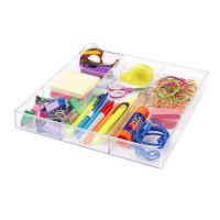 Whitmor 6Section Clear Drawer Organizer