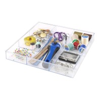 Whitmor 6Section Clear Drawer Organizer