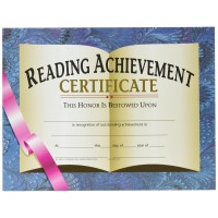 Hayes School Publishing Reading Achievement Certificate 812 X 11 In Paper Pack Of 30 Clear Transparent F10 1 Pt Plastic