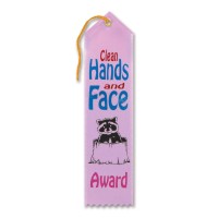 Clean Hands Face Award Ribbon