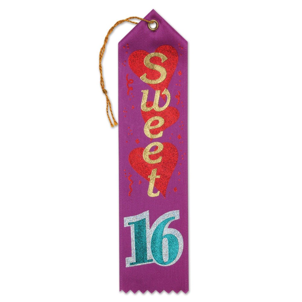 Sweet Sixteen Award Ribbon