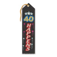 40 Happens Award Ribbon