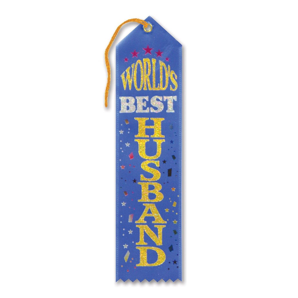 Worlds Best Husband Award Ribbon