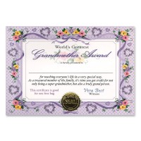 Worlds Greatest Grandmother Certificate