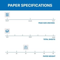 Hammermill Colored Paper 24 Lb Blue Printer Paper 85 X 111 Ream 500 Sheets Made In The Usa Pastel Paper 103671R