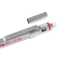 Rotring 600 Mechanical Pencil 07 Mm Silver