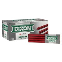 Dixon Oriole Carpenter Pencil Medium Black Lead Red Barrel Dozen