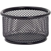 Lorell 84150 Paper Clip Holder 334Inch X378Inch Black Mesh