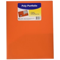 Oxford Poly Two Pocket Portfolio Orange Pack Of 25